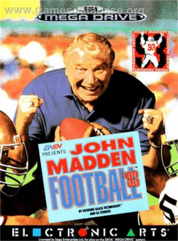 Cover John Madden Football '93 for Genesis - Mega Drive